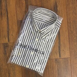 Paul Fredrick Men's Striped Dress Shirt
